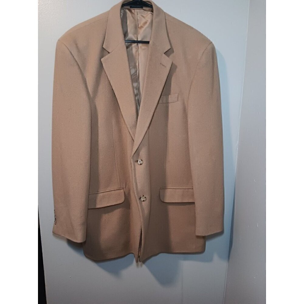 Stafford CAMEL HAIR Jacket Sport Coat Mens Blazer Classic Fit Lined